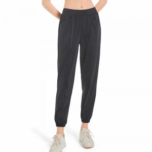 High Quality Women′s Active Sweatpants Workout Yoga Joggers Pants with Mesh