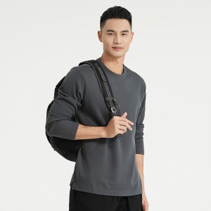Men sports active long sleeve sweatshirts autumn running fitness workout casual pullover top
