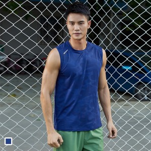 Men quick-dry tank top breathable loose workout training active running athletic sleeveless tops