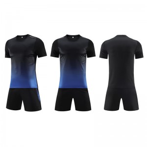 Men football soccer uniforms club team short sleeve t-shirts training running shorts custom logo