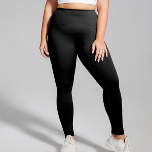 Plus size running pants high rise butt lift quick dry yoga leggings no T-line fitness sweatpants