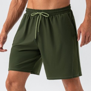 Men summer quick-dry breathable sports shorts loose running athletic fitness jogger pants