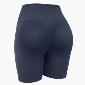 Women seamless fitness shorts running outdoor sports riding cycling tights butt lift yoga shorts