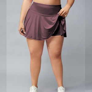 Plus size fitness shorts outdoor quick dry tennis dresses running exercise workout pleated skirts