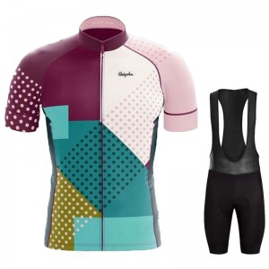 Outdoor road bicycle riding bib shorts set cycling short sleeve jersey set – Activewear | Cycling wear