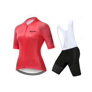 Women outdoor cycling short sleeve jersey set bike riding bib shorts set – Activewear | Cycling wear