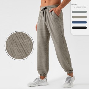 Men polyamide activewear sweatpants breathable quick dry fitness running loose jogger pants