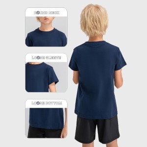 Renewable Design for Children Short Sleeve T-Shirt Custom Logo Printing 100% Cotton Plain Blank Kids Baby Girl Boy T shirts