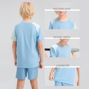 High Performance High Quality Kids Cotton Short Sleeve 2PCS Breathable Sleepwear Baby Super Soft And Smooth Comfortable Material