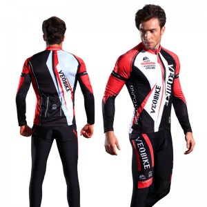 Outdoor cycling long sleeve jersey set mountain road riding pad pants set – Activewear | Cycling wear