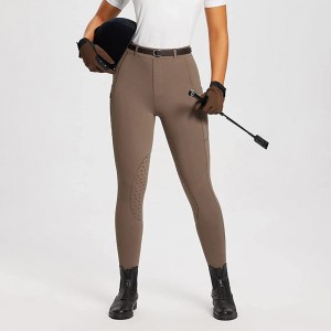 Women Riding Pants Equestrian Breeches Silica Gel Knee-Patch Horse Riding Tights Horseback