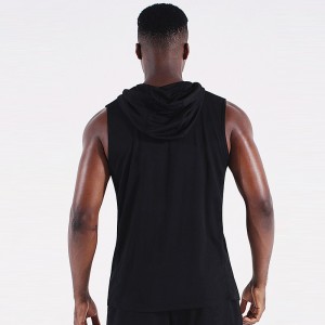 Super Purchasing for Men Workout Hooded Tank Tops Sports Bodybuilding Stringer Muscle Cut off T Shirt Men′s Sleeveless Gym Hoodies