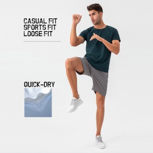 Men summer loose casual gym shorts quick dry breathable running fitness training sweatpants