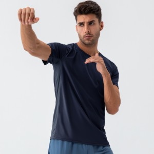 Wholesale OEM Wholesales Men Joggers Suits Set Men′s Tracksuits Sport T Shirt Training Tee Jogging Shirt Nylon Stretch Fabric