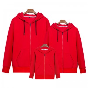 Custom front zip hoodies men women kids OEM logo brands high quality casual hoody