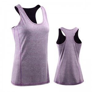 Women new yoga vest soft stretch training fitness sports underwear gym racerback tank top