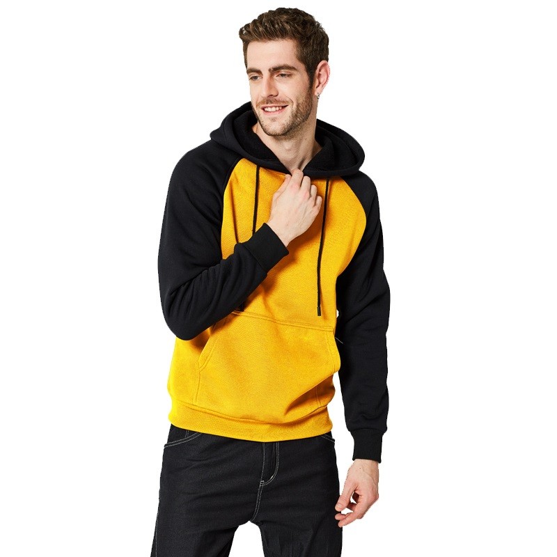 China Wholesale Custom Gym Clothing Pricelist Factory - Custom men street wear casual oversized hoodie color block fleece 100% polyester sweatshirts hoodies – Omi