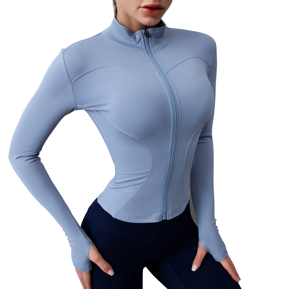 China Wholesale Wholesale Jackets Factotries - Women’s Soft Long Sleeve Full Zip Up Athletic Sportswear Fitness Yoga Jacket – Omi