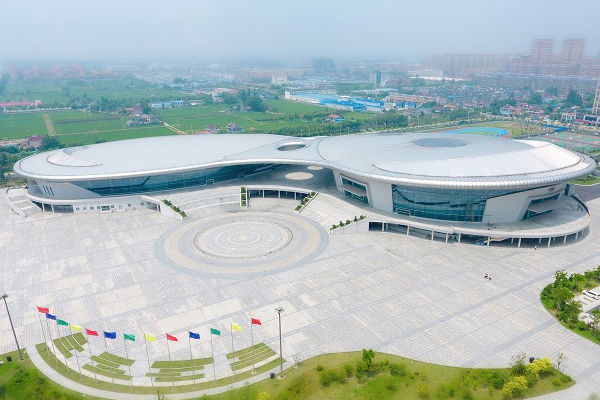 Nantong Haian County Sports Center (Sports Park) Project Gymnasium, natatorium metal roof construction project