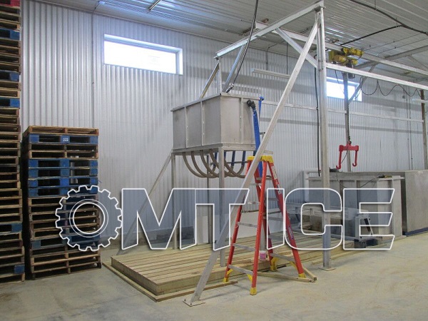 OMT 12Ton Salt Water Type Ice Block Machine in USA