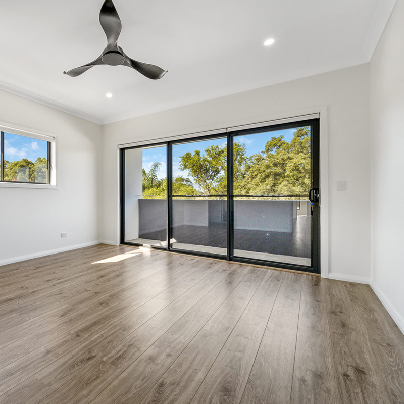 Australia Standard Commercial Design Home Aluminum Sliding Double Glaze Door