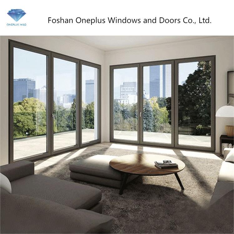 Wholesale price folding glass doors patio aluminium high quality folding door aluminium folding patio doors design