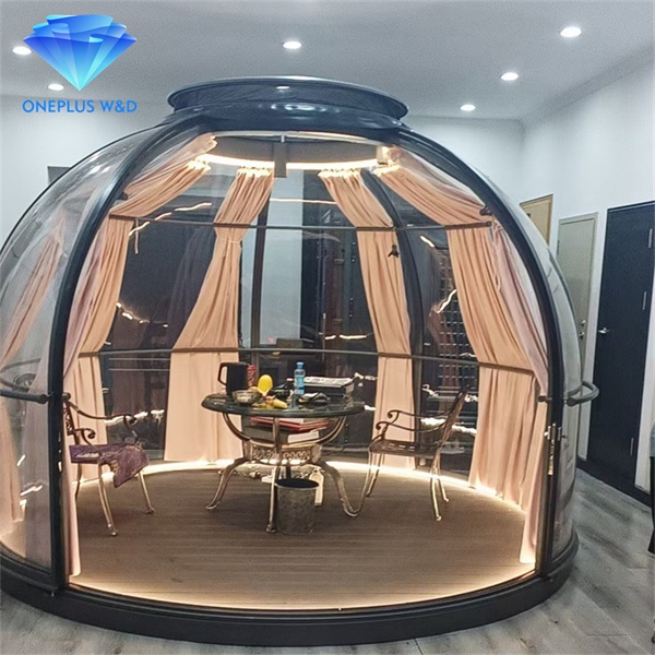 Ngaphandle Clear Skylight PC Round Igloos Dome Bubble Tente for Coffee Shop