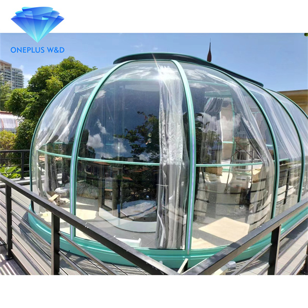 I-Glamping yangaphandle ye-Smart Polycarbonate Star House Transparent Dome House