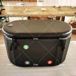 Foldable cold therapy recovery bath tub
