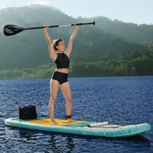 Inflatable Stand up paddle board on the water