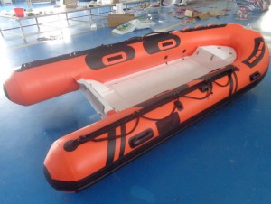 FRP RIB of Deep-V fiberglass hull inflatable boat for leisure