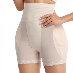 Hip pads panties Factory wholesale pad buttocks lingerie thigh slimmer plus size lace butt lifter high waist shapewear for women
