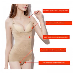Ladies bodysuit Factory plus size 5xl high elasticity tight-fitting spaghetti strap backless lace sexy skims shapewear for women