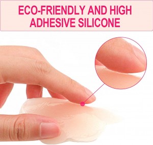 Nipple cover Factory wholesale reusable waterproof hypoallergenic invisible silicone breast cover for ledy dress party