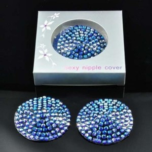 Nipple covers self adhesive sexy reusable shiny material diamond crystal from women