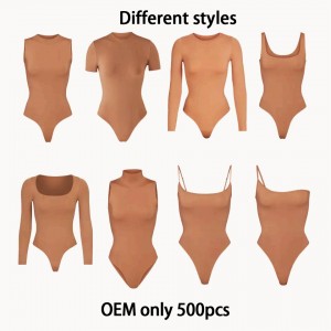 Plus shapewear manufacturer trendy low back snap-button high elasticity tummy control sexy thong shapewear body for women sculpt