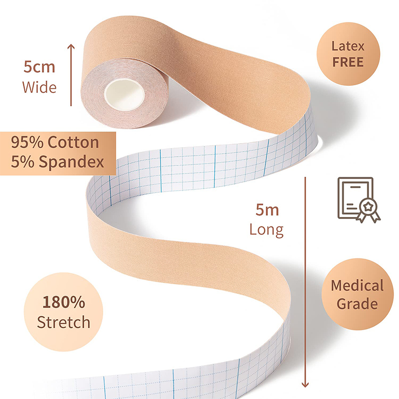 Boob Tape with Silicon Breast Cover for Breast Lift 5mtr Waterproof  Sweat-Proof Bob Tape 