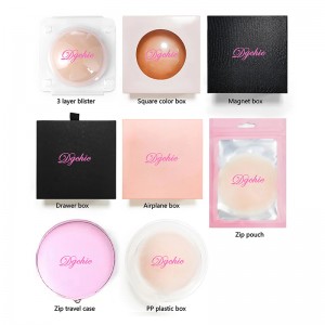 Nipple covers women everyday style underwear round shape reusable silicone pasties new perforated breathable with box