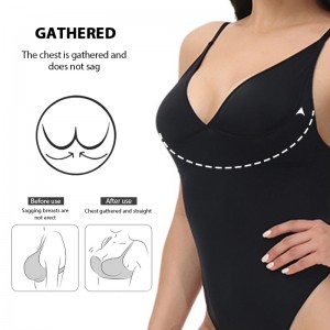 In-stock Items Shapewear Bodysuit Thong with Built In Bra