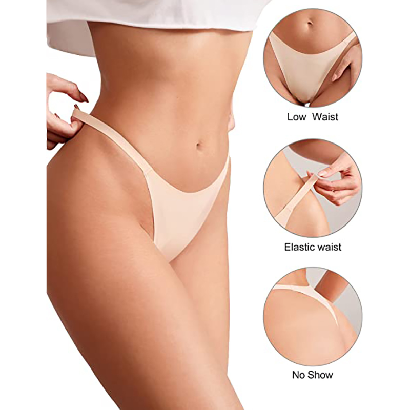  Reveal Lingerie Women's Seamless No-Show Thong Underwear