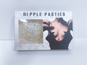 Round breast patch new trendy reusable self adhesive pasties sticker pearl nipple covers sexy