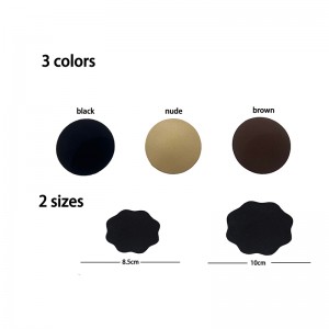 Sponge nipple covers factory wholesale brown black nude reusable adhesive stickers sexy women dress party