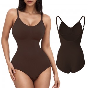 Bodysuits Full Coverage Shapewear Thigh Slimming Low Back Seamless Shapers
