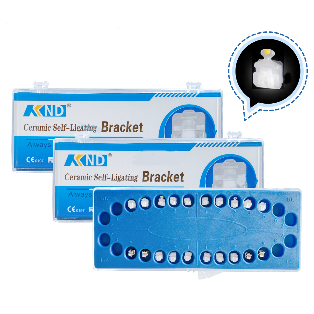 Dental Ceramic Self-ligating  Brackets Ceramic Dental Orthodontic Brace Featured Image