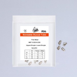 Non-Convertible Dental Orthodontic Buccal Tubes 1st Molar ROTH/MBT Buccal Tubes