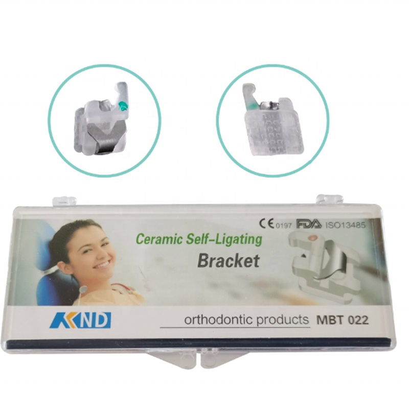 Professional China Dental Digital Radiography Systems - orthodontic dental marked ceramic self ligation brackets orthodontic dental material ceramic with metal self-ligating bracket – Onice detail pictures