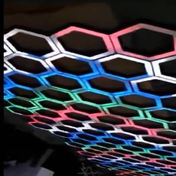 Manufacturing Companies for Theatrical Lamps - modern newest nice creative night club wall decor ceiling decoration light wall diamond honey comb panel – REIDZ