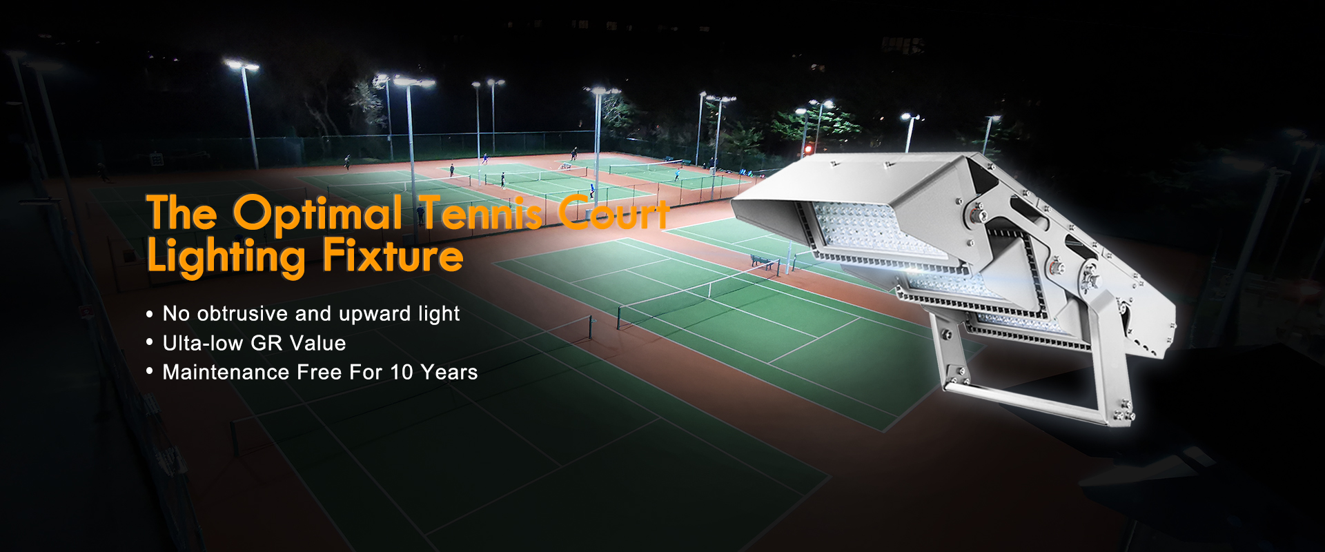 optimal tennis court lighting fixture