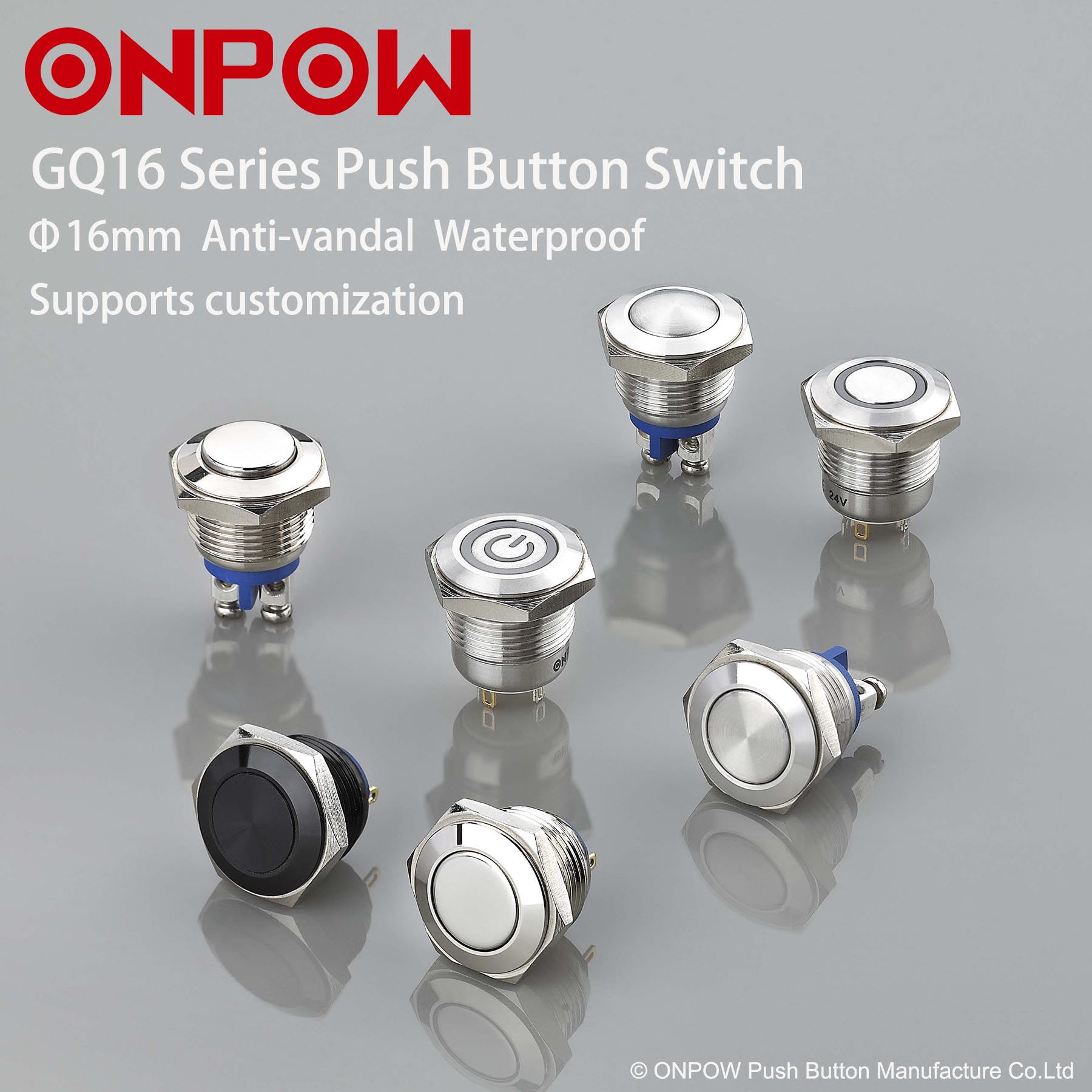 ONPOW’s Mini Marvel: 16mm Metal Push Button Switches Unleashed