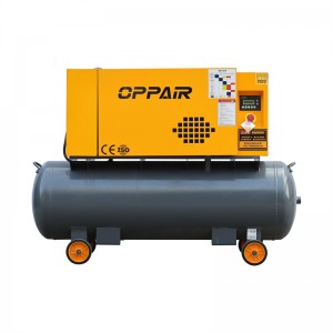 2-in-1 compressor 3.7kw 5hp Powerful Engine Screw Air Compressor with wheels